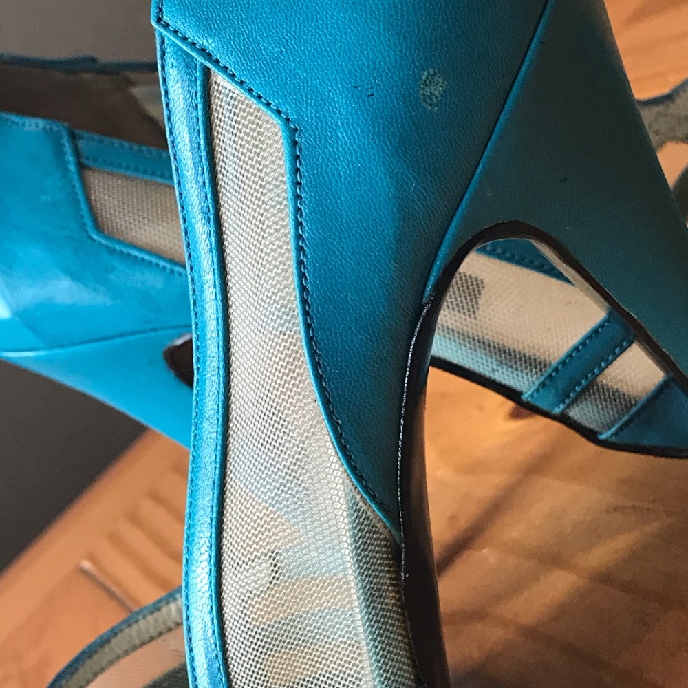 Blue Net Heels - Picture 6 of 6